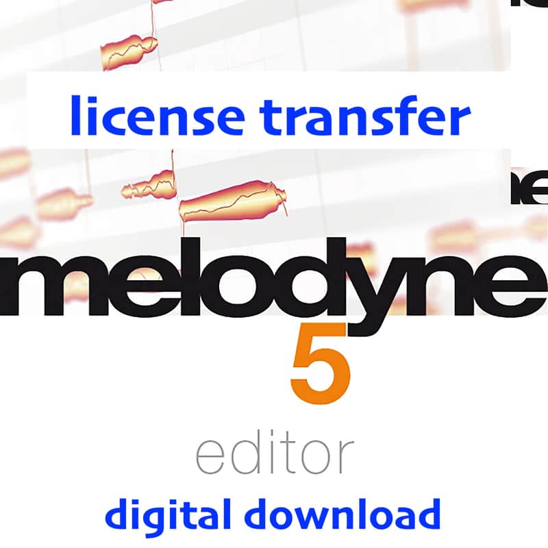 Celemony Melodyne 5 Editor (full software not an upgrade) license transfer image 1