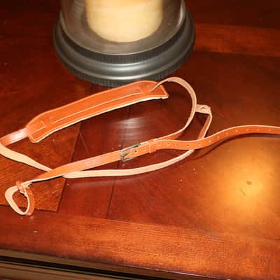 Vinatge Leather Guitar Strap image 1