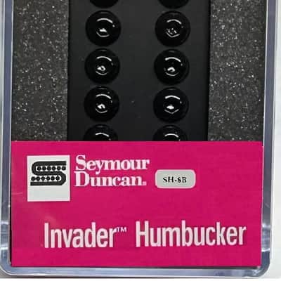 Seymour Duncan SH-8B Invader 6 String Bridge Humbucker - Matte Black Metal Cover image 2