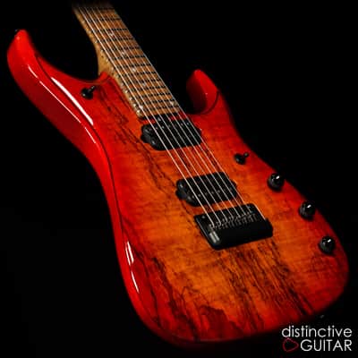 Ernie Ball Music Man John Petrucci BFR #62 JP15 7 String Blood Orange Burst Spalt Maple Top image 2