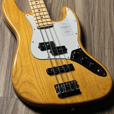 Fender Japan Hybrid II Jazz Bass PJ with Maple FB in Vintage Natural JD24005024 image 3
