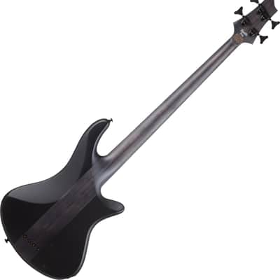 Schecter Stiletto-4 Stealth Pro LH bass in Satin Black image 2