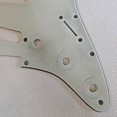Fender Stratocaster Aged Relic 3 ply Pickguard Mint Green, 62  59-62 image 2
