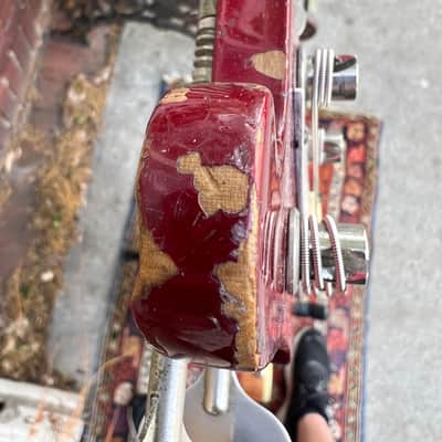 Vintage 1976 Ibanez 2388B (“Ibanbacker”) Maroon/Fireglo Finish (Lawsuit 4001 Model), JBE R4000 Handwound Pickups, w Non Original MIC Tweed Hard Case~A KILLER FULL SCALE BASS image 14