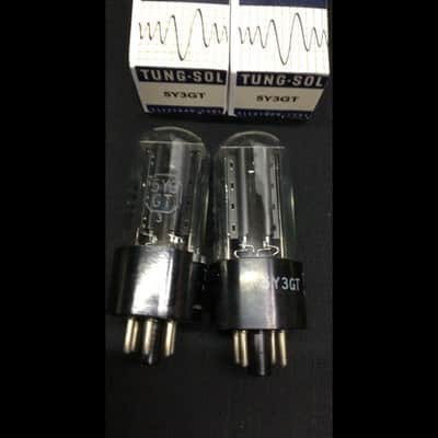 GREAT PAIR TUNG SOL 5Y3GT Vintage RECTIFIER Radio Amp VACUUM TUBES O.9769 image 2