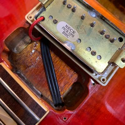 Burny Super Grade RLG-50 '59 Model MIJ 1984 Cherry Sunburst Vintage Japan w/ Gig Bag image 11