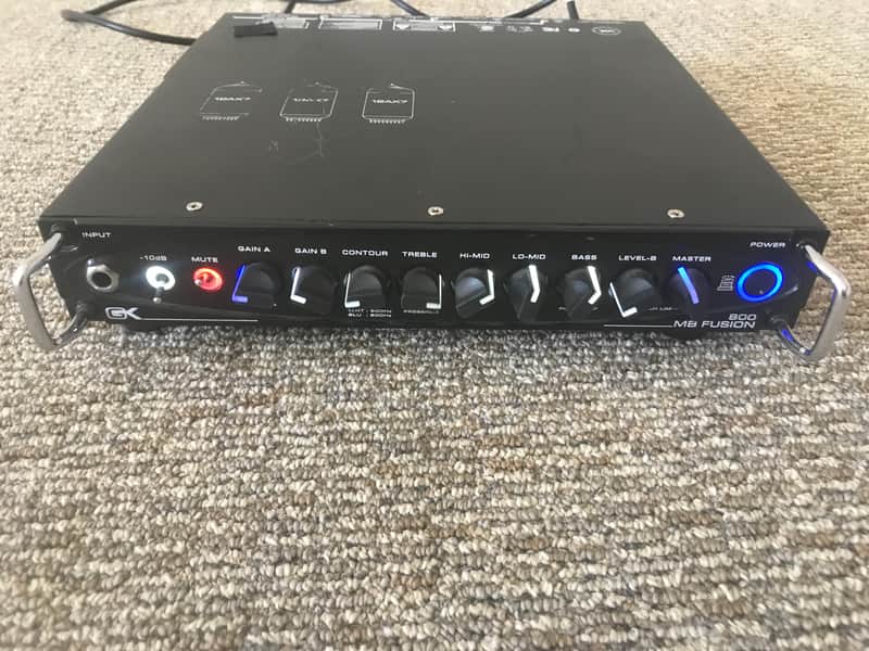 Gallien Krueger MB Fusion 800 Ultra-Light 800W Tube Preamp Bass Head w/ Foot Switch. Sale Benefits Music Education Nonprofit! image 1