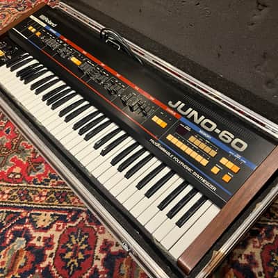 Roland Juno-60 61-Key Polyphonic Synthesizer 1982 - 1984 - Black image 4