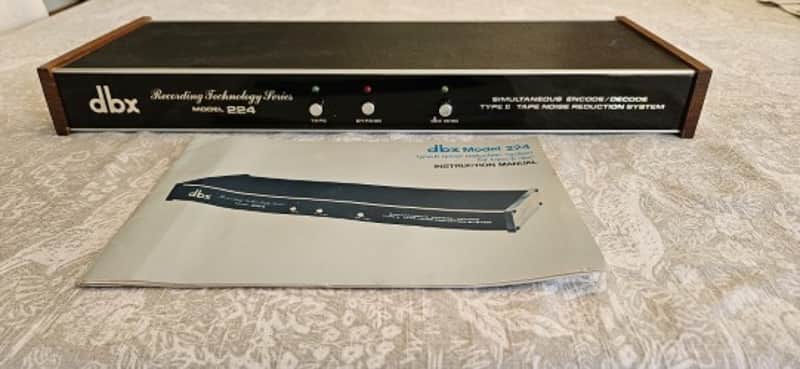 dbx 224X-DS Type II Tape Noise Reduction System 1980s - Black image 1