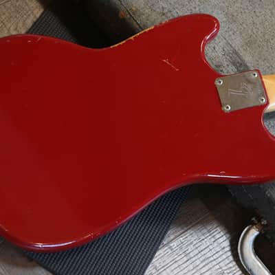 Vintage! 1966 Fender Mustang Electric Guitar Dakota Red + OHSC image 12