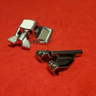 2PC Vtg TAMA Swing Star, Imperial, Royal Star Drum MOUNT & HOOP CLAW 1970'-1980's - Mint Clean image 1