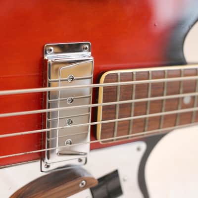 Rare Vintage Howard/Teisco Full Scale Bass 1965 Red Burst image 6