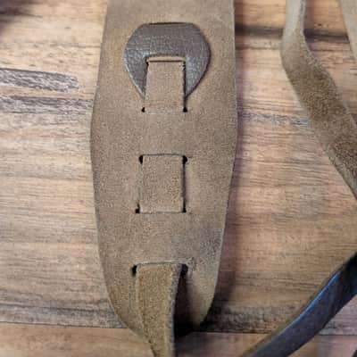 Silver Eagle Pick Pocket 2.5" Guitar Strap Brown Comfortable & Worn image 5