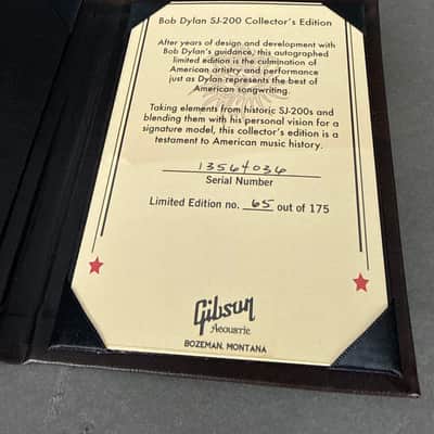 Gibson Bob Dylan Collectors Edition SJ-200 2014 - Sunburst image 13