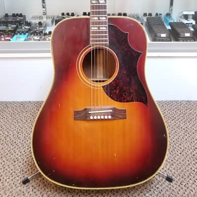 vintage 60's Gibson Southern Jumbo SJ in Cherry Sunburst with Hard Case image 1