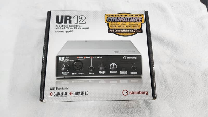 Interface Steinberg UR12 - Silver/Black (NEW Open Box) image 1