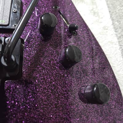 ESP LTD Kirk Hammett Signature KH-602 - Purple Sparkle w/ Hardshell Case image 6