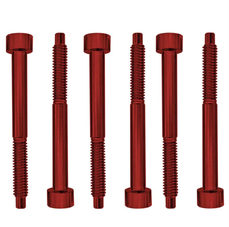 Genuine Floyd Rose FROSLSRDP Stainless Steel String Lock Screws, Red, Set of 6 image 1