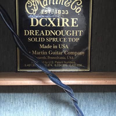 Martin DCX1RE Solid Spruce Top Acoustic-Electric Guitar w/ Hard Case image 2