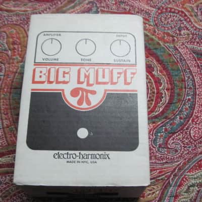 lightly handled - mostly very clean Electro Harmonix EMPTY CARDBOARD BOX and printout copy of Owner's Instructions ONLY for USA Big Muff Reissue (NO Pedal, NO original paperwork) image 5