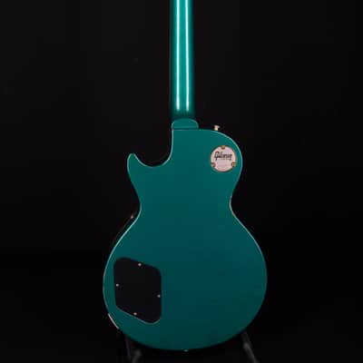 Gibson 1958 Les Paul Standard Murphy Lab Light Aged - Ebony Top / Metallic Sea Green Back! One Off image 6