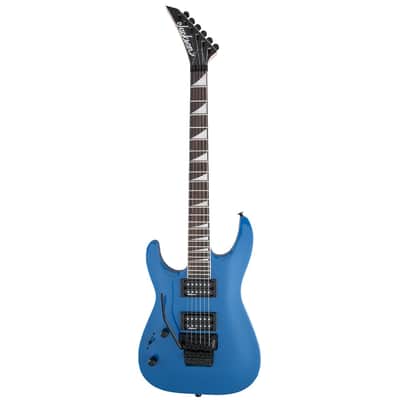 Jackson JS Series Dinky Arch Top JS32 DKA LH - Bright Blue w/ Amaranth FB image 2