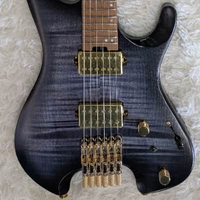 Mint Ibanez Q52FMGDRL Q Standard Headless Guitar, Deep Twilight Burst Low Gloss image 1