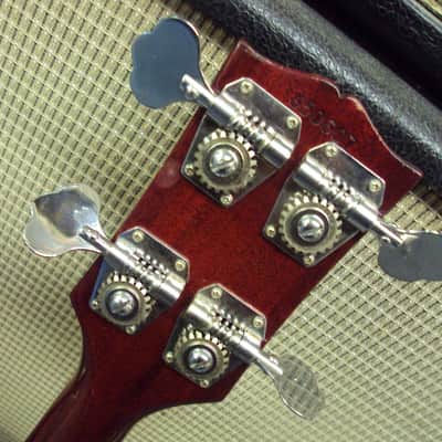 Gibson Lefty Bass Guitar EBO USA 1960s cherry Red image 9