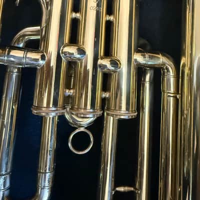 Euphonium, 3  piston,   with case and  mouthpiece. Large bore image 11