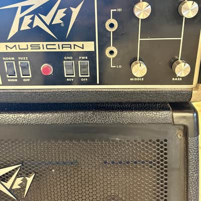 Peavey Musician Series 300 210-Watt Guitar / Bass Head 1970s - Black image 4