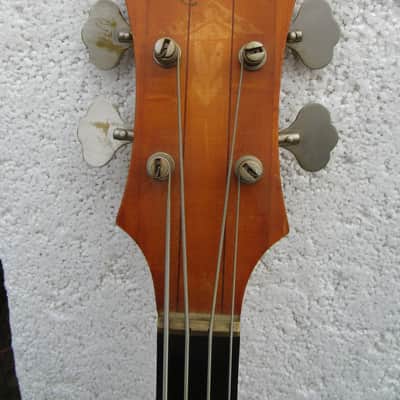 Renaissance Plexiglass Flying V Bass Guitar,  Late 1970's, Clear See Thru Body, Rare image 3