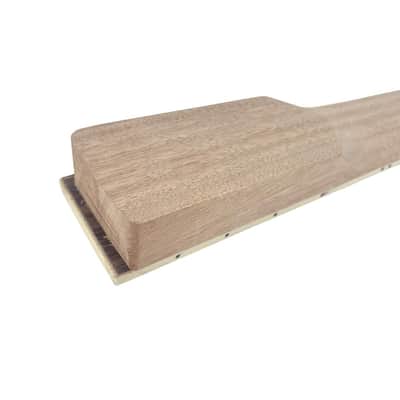 Electric Guitar Neck Triangular head 22 Fret 628mm Mahogany Rosewood Electric Guitar Head Necks Normal nut Bolt on heel With Binding Block Inlay image 8