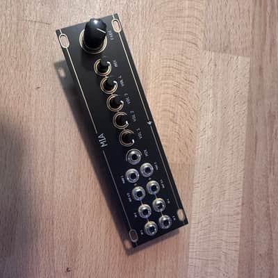 MIA 1U - 2x2 Eurorack MIXER + FADER Intellijel Format - Black & Gold Panel image 3