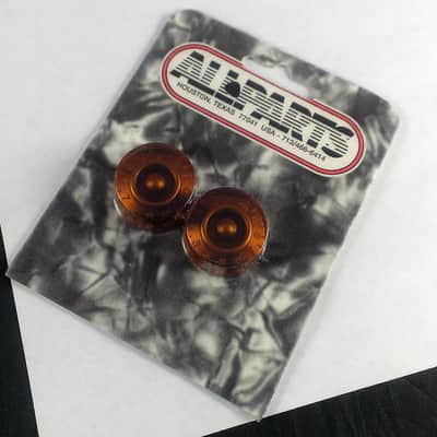 Allparts Speed Knobs Vintage Amber (2) PK 0130-022 image 1
