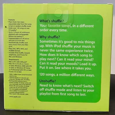 Apple iPod Shuffle 512MB 1st Generation in Original Packaging image 2