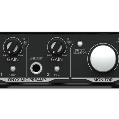 Mackie Onyx Artist 1.2 2x2 USB Audio Recording Studio Interface + Stand image 7