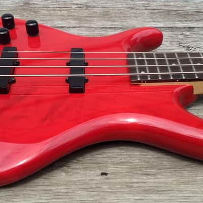 2000 Tobias Toby Deluxe 4 Trans Red lefty image 3