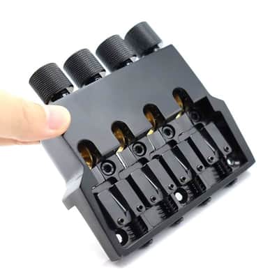 Adjustable Saddles 4 String Headless Bass Bridge Tremolo System in Black image 7