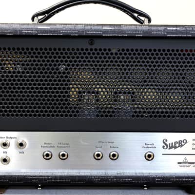 Supro 1932RH Royale 50-Watt Head Black Scandia Demo image 2