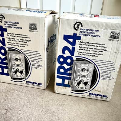Mackie HR824 8" Active Studio Monitors (Pair) 1997 - 2007 - Black image 5
