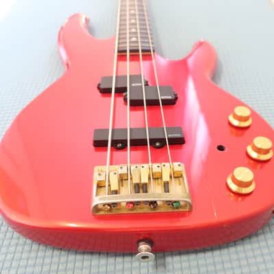 Vintage 1995 Fender Contemporary Precision Bass Lyte Standard MIJ Red With Soft Case Great Bass! image 12