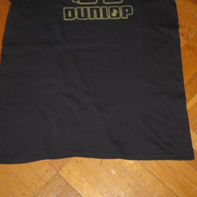 new (NO packaging / NO hang tag) A+ genuine Dunlop TORTEX MEN'S "VINTAGE" T-SHIRT, DSD31MTSM, Size Medium - Black, 100% Cotton, Short Sleeve - Graphic is yellowish-gold (this is NOT a vintage shirt) the graphic / logo is vintage style image 7