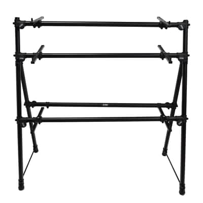 On-Stage KS7903 Foldable Three-Tier A-Frame Keyboard Stand+AKG Headphones image 8