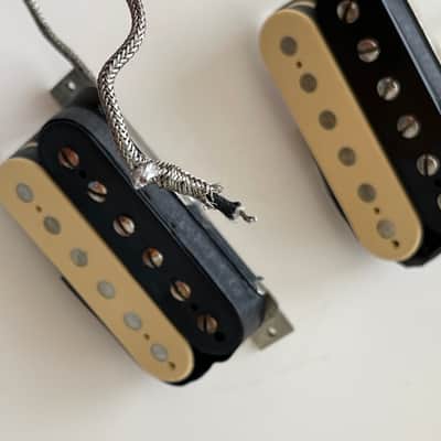 General Vintage Tone 1959 PAF Zebra Humbucker Butyrate Les Paul Historic (Bridge + Neck Set) image 4