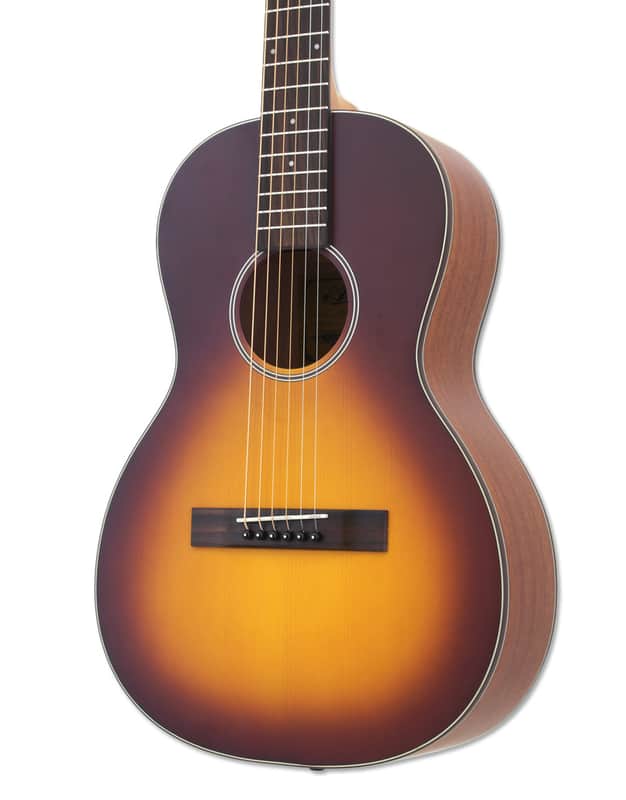 Aria ARIA-131-MTTS Vintage 100 Series Parlour, Matte Tobacco Burst, Spruce Top, New image 1