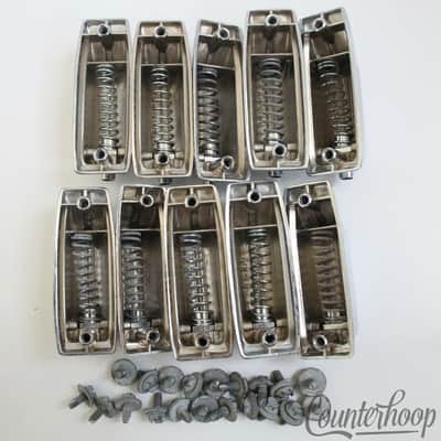 *Rogers 10x Beavertail Bass Drum Lugs Chrome Fullerton Powertone Vintage 60s-70s image 4