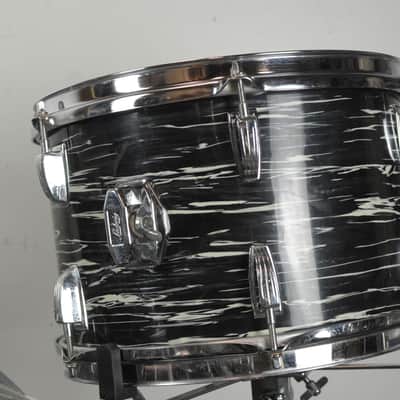 1970s Ludwig Oyster Black Pearl 14x22 8x12 16x16 Drum Set image 9