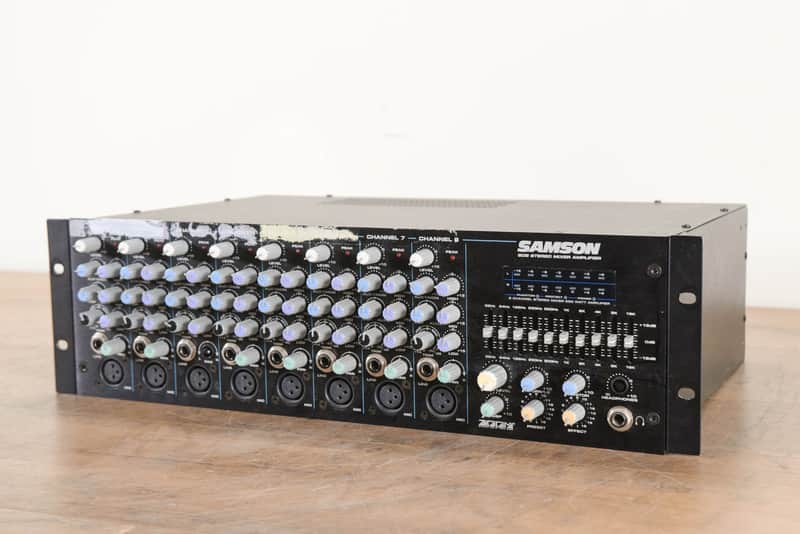 Samson SD8 8-Channel Stereo Powered Mixer with DSP (church owned