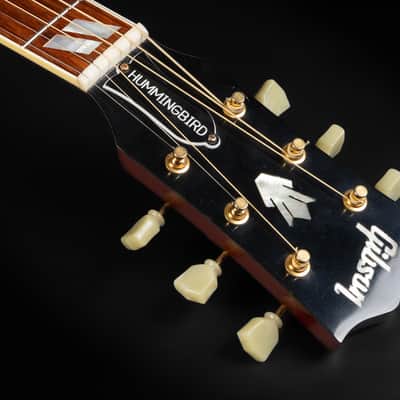 2008 Gibson Custom Shop Hummingbird TV True Vintage - Heritage Cherry Sunburst VOS | USA All Solid Square Shoulder 1960 Reissue Dreadnought Acoustic Guitar Limited Edition 1 of 167 Madagascar Rosewood | CoA OHSC image 9