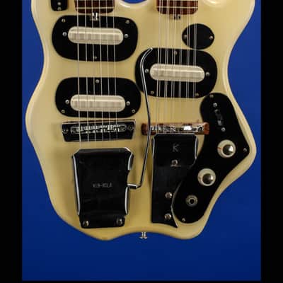 Kauffman Kremo-Kustom Double-Neck 1966 Cream image 5